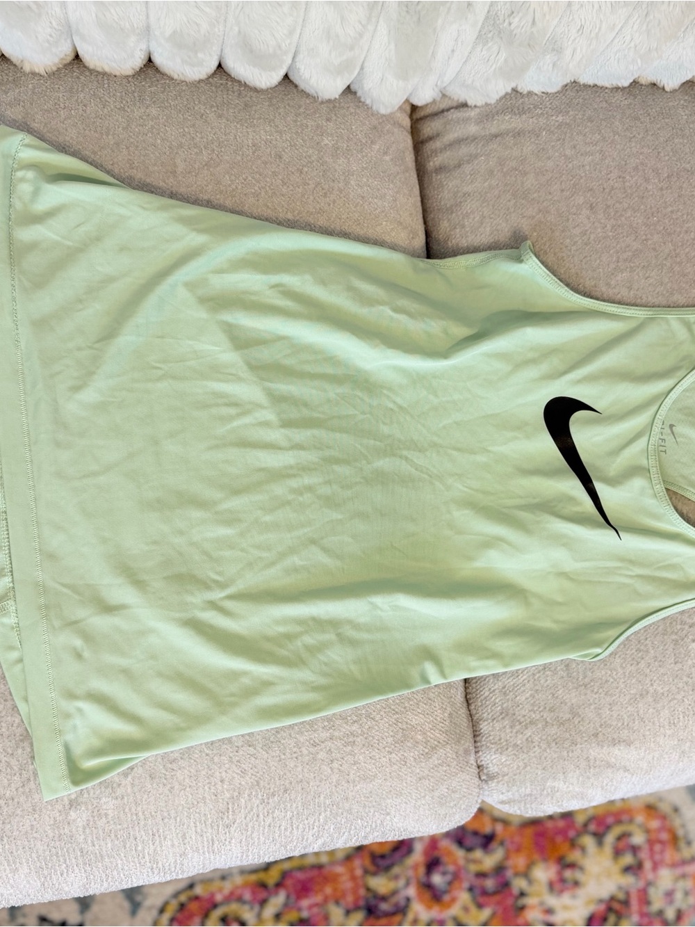 Nike Mint Green Dri-FIT Athletic Tank
